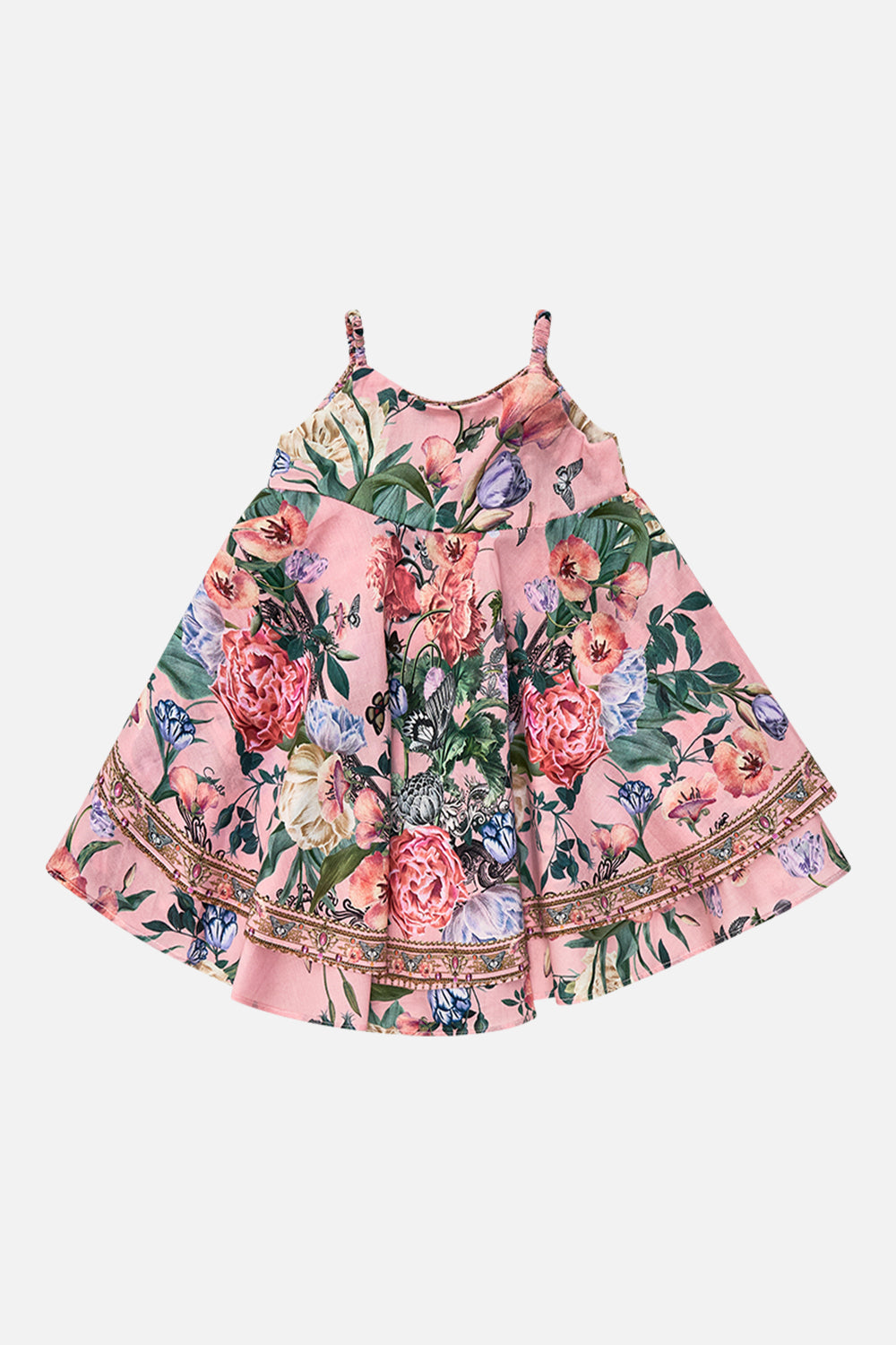Milla by CAMILLA floral babies ruffle hem dress in Woodblock Wonder