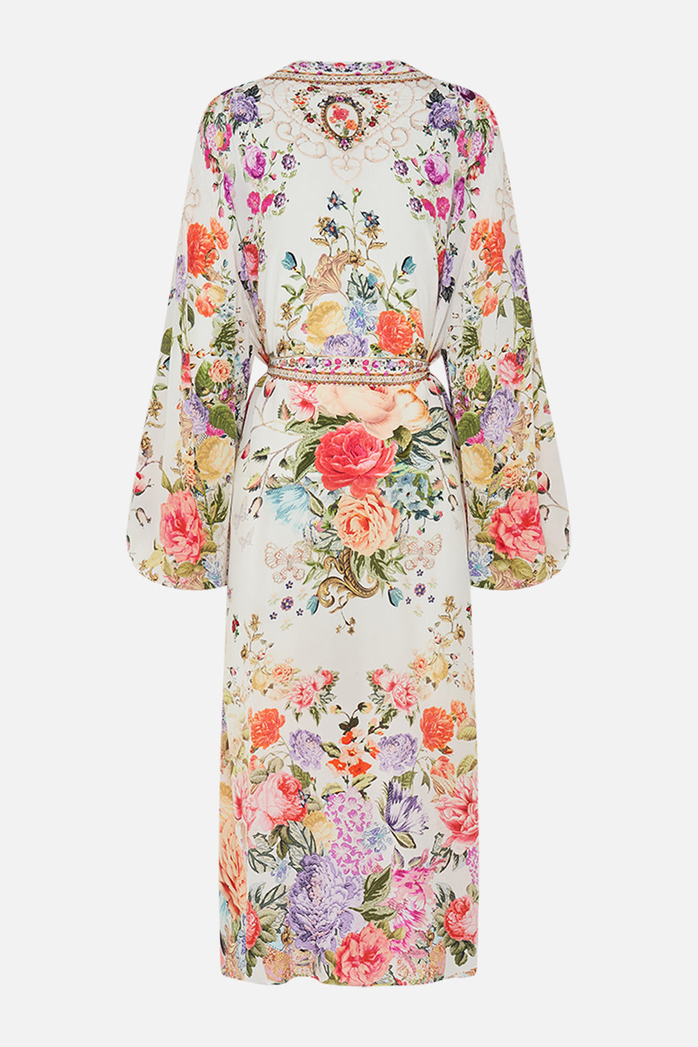 CAMILLA floral blouson sleeve layer in Sew Yesterday print