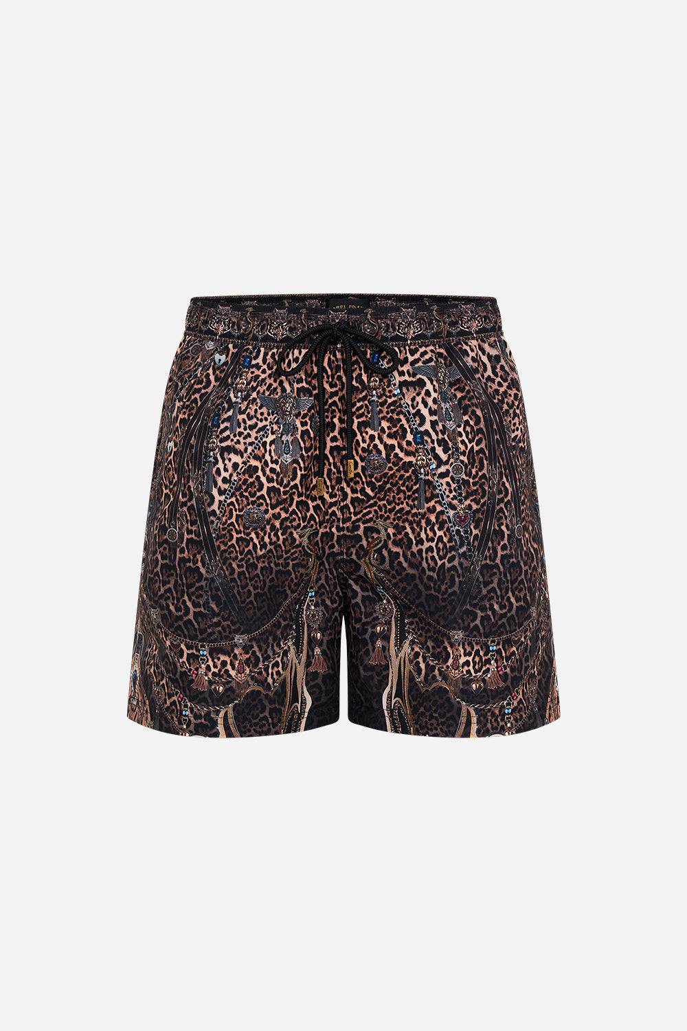 CAMILLA Leopard Mid Length Boardshort in Amsterglam print