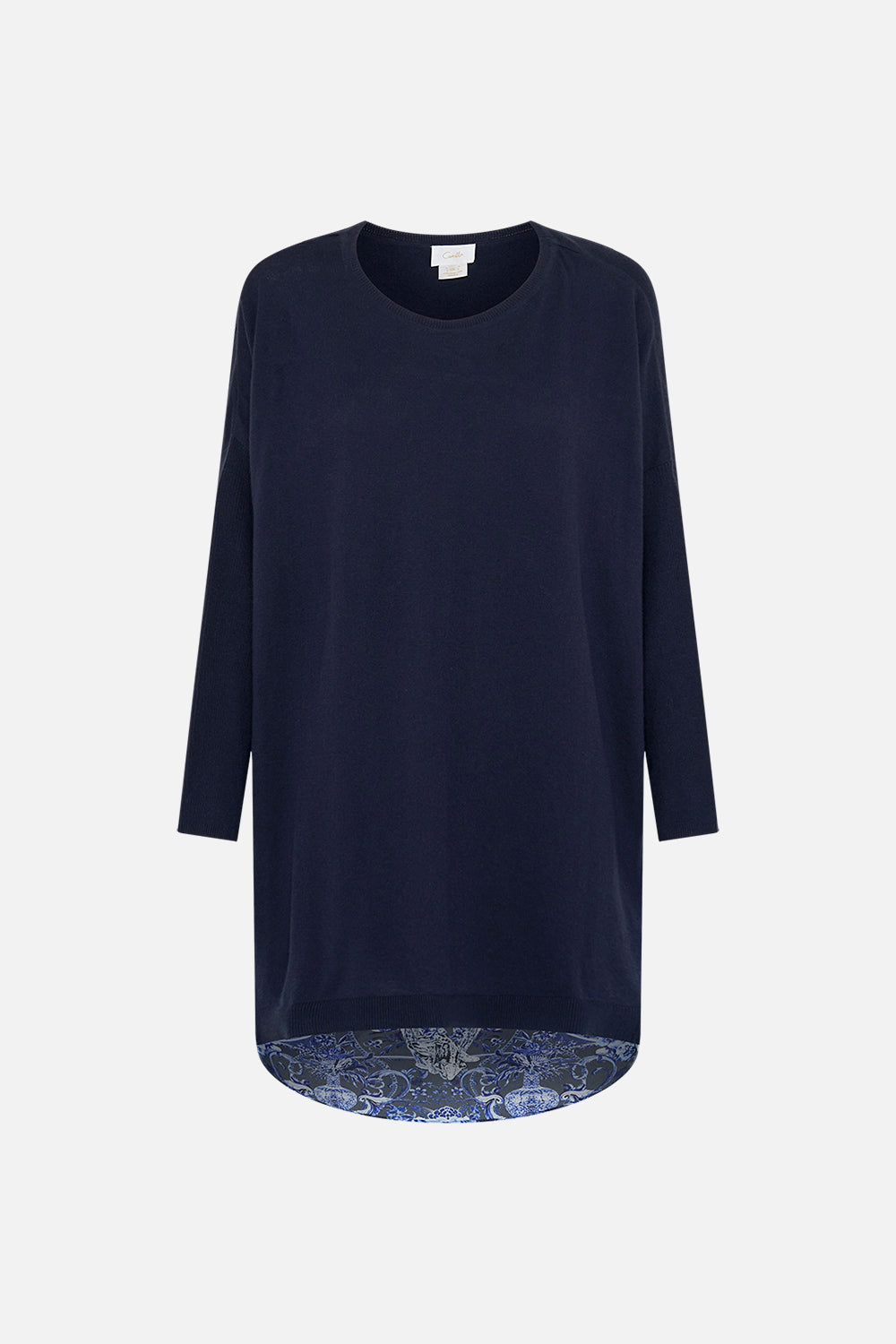 CAMILLA printed jumper in Delft Dynasty print 