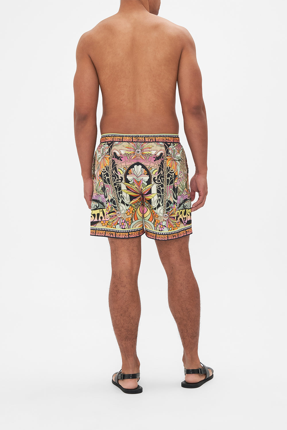 Hotel Franks by CAMILLA mens bprinted boardshorts in Day Trippin print