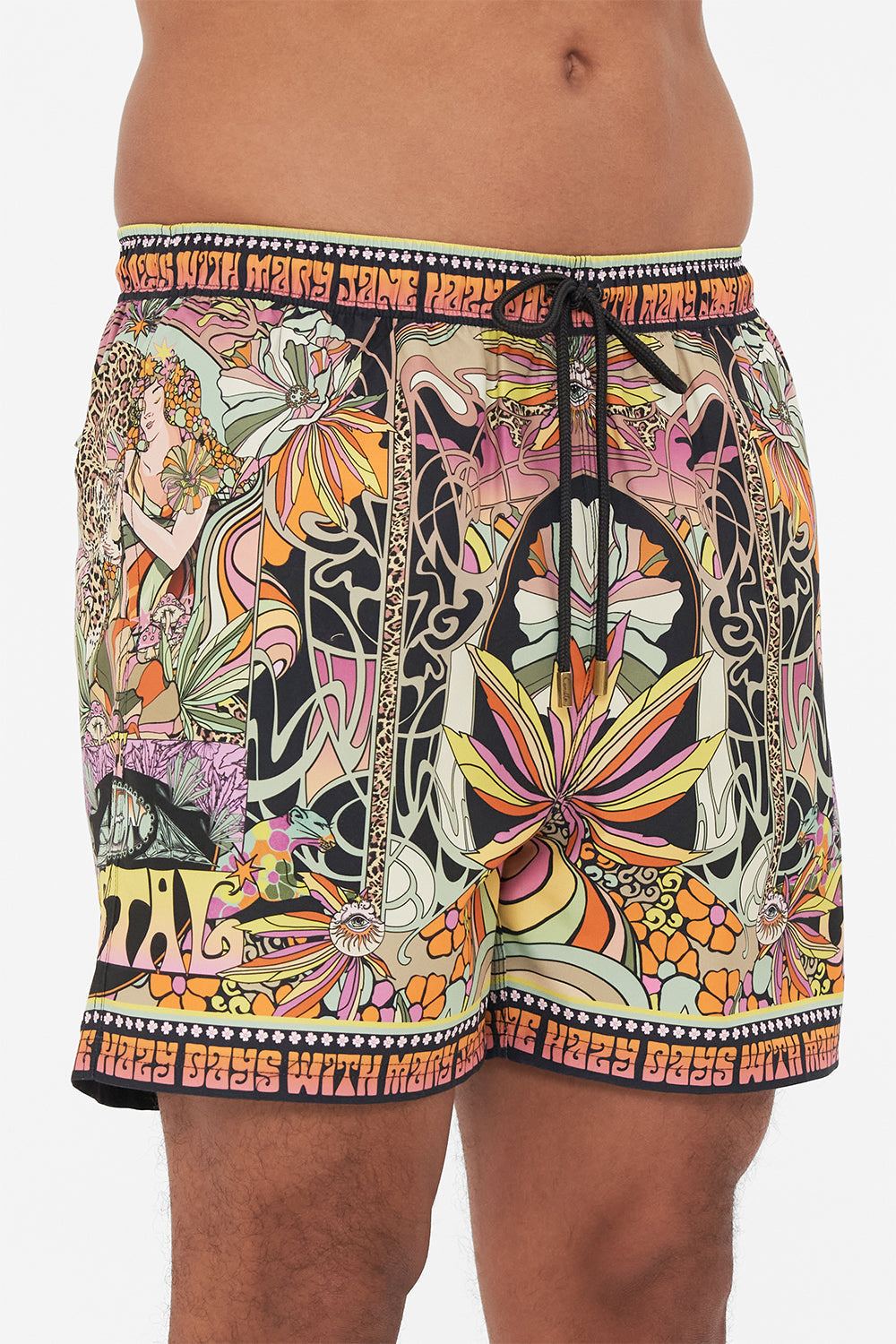 Hotel Franks by CAMILLA mens bprinted boardshorts in Day Trippin print