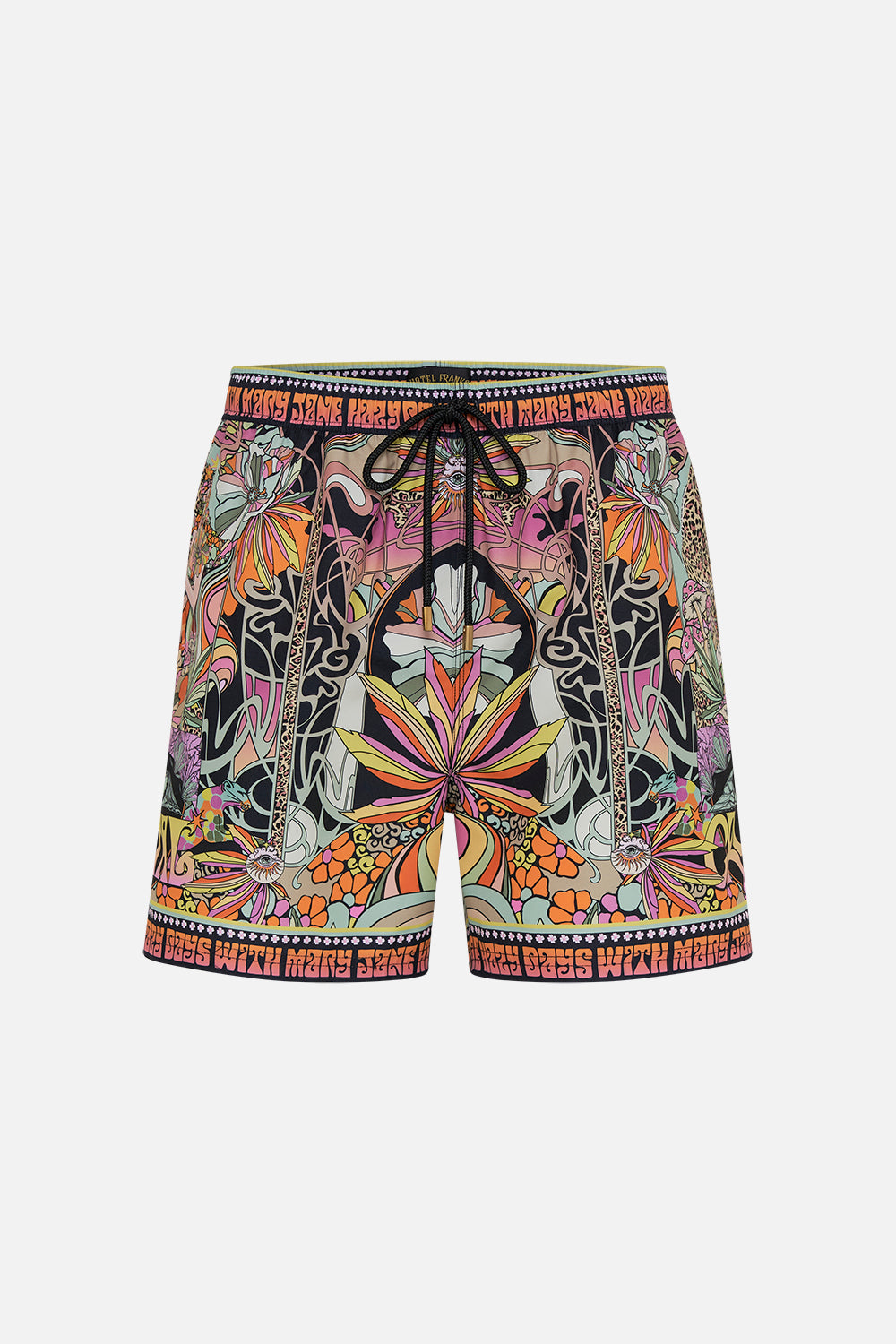 Hotel Franks by CAMILLA mens bprinted boardshorts in Day Trippin print