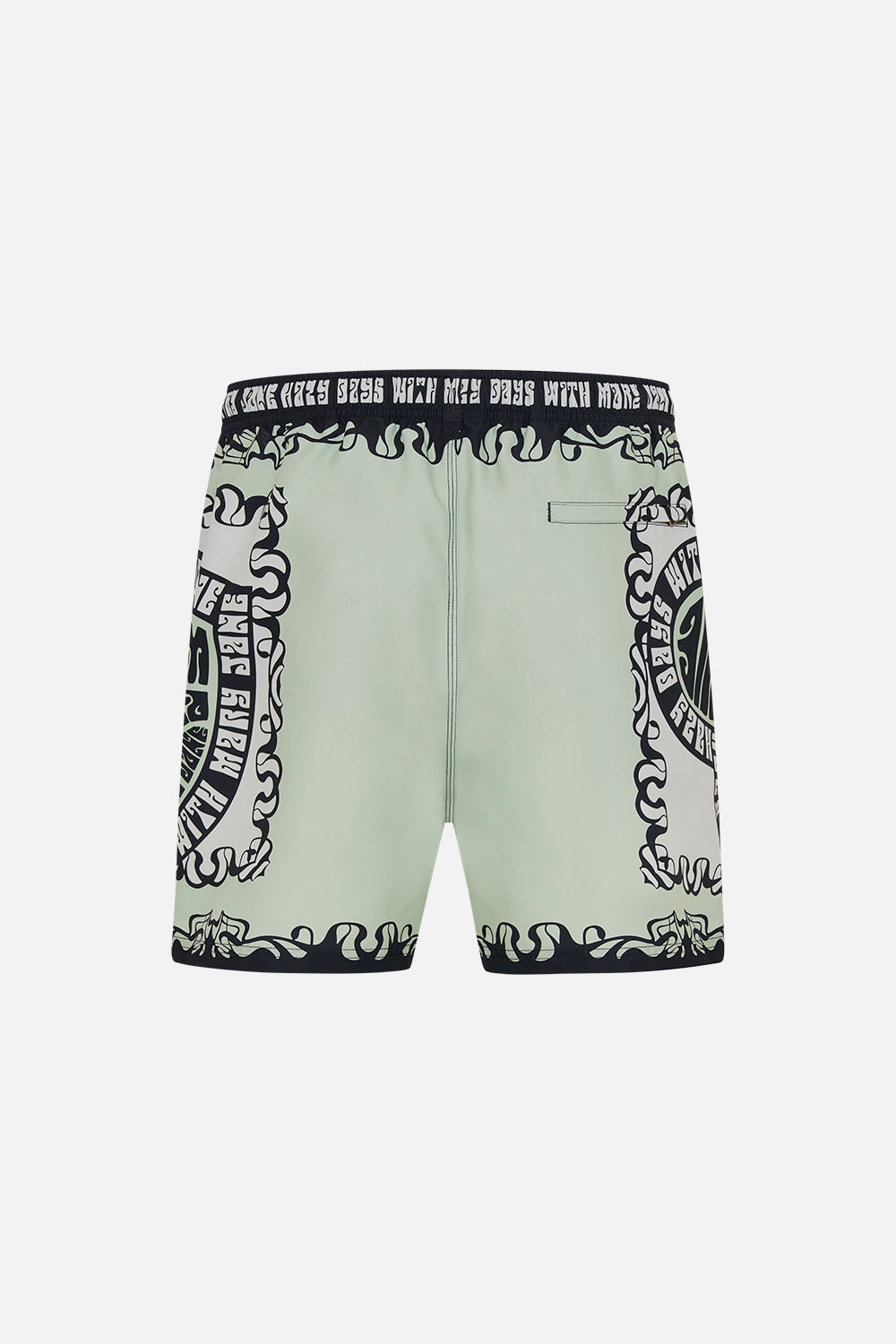 Hotel Franks by CAMILLA mens printed boardshorts in Double Dutch print