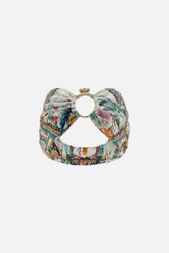CAMILLA silk headband in Plumes and Parterres print