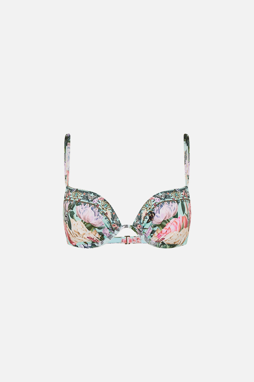CAMILLA floral continuous wire moulded bra in Petal Promise Land