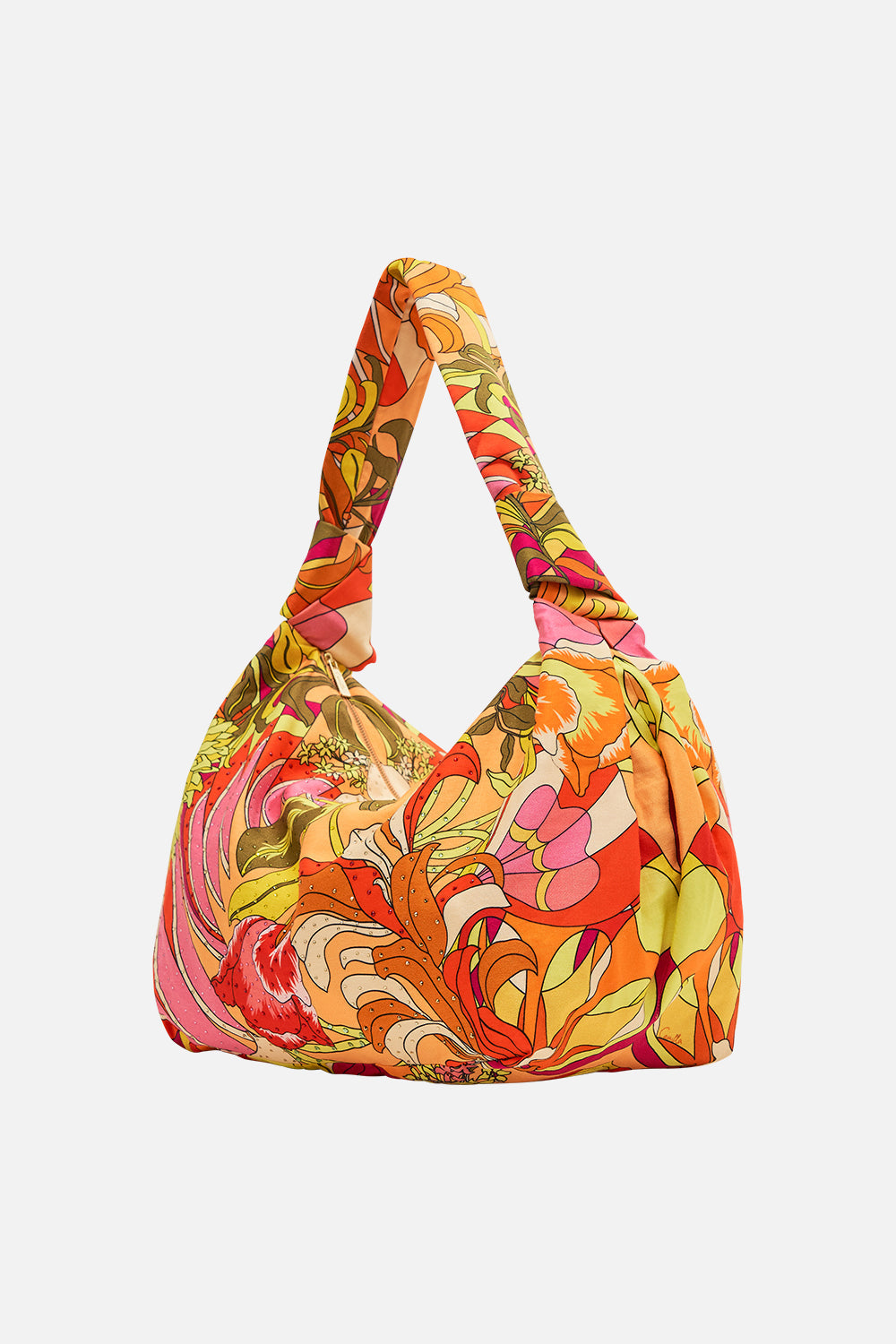 CAMILLA floral slouch shoulder bag in The Flower Child Society