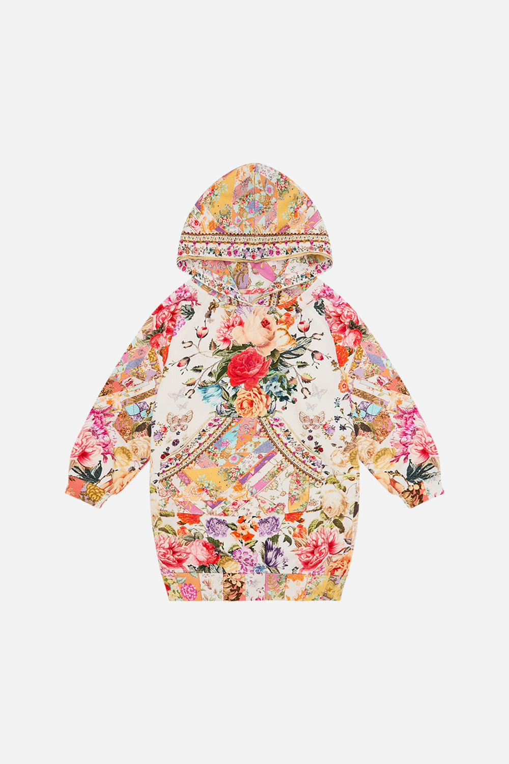 Milla by CAMILLA floral kids hoodie dress (4-10) in Sew Yesterday