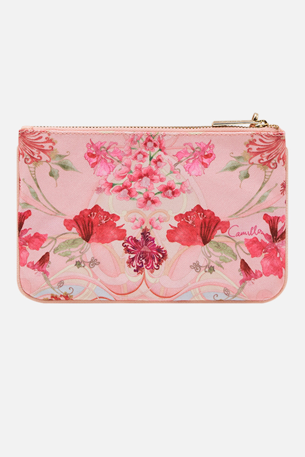 CAMILLA floral coin and phone purse in Blossoms and Brushstrokes