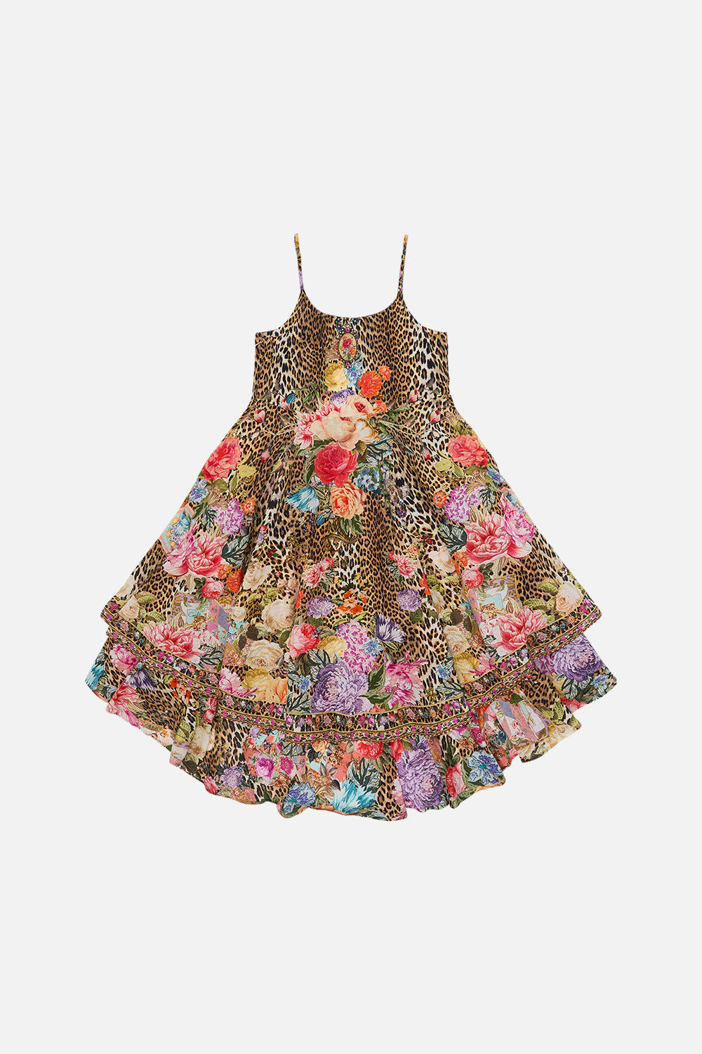 Milla by CAMILLA floral kids round neck tiered dress (12-14) in Heirloom Anthem