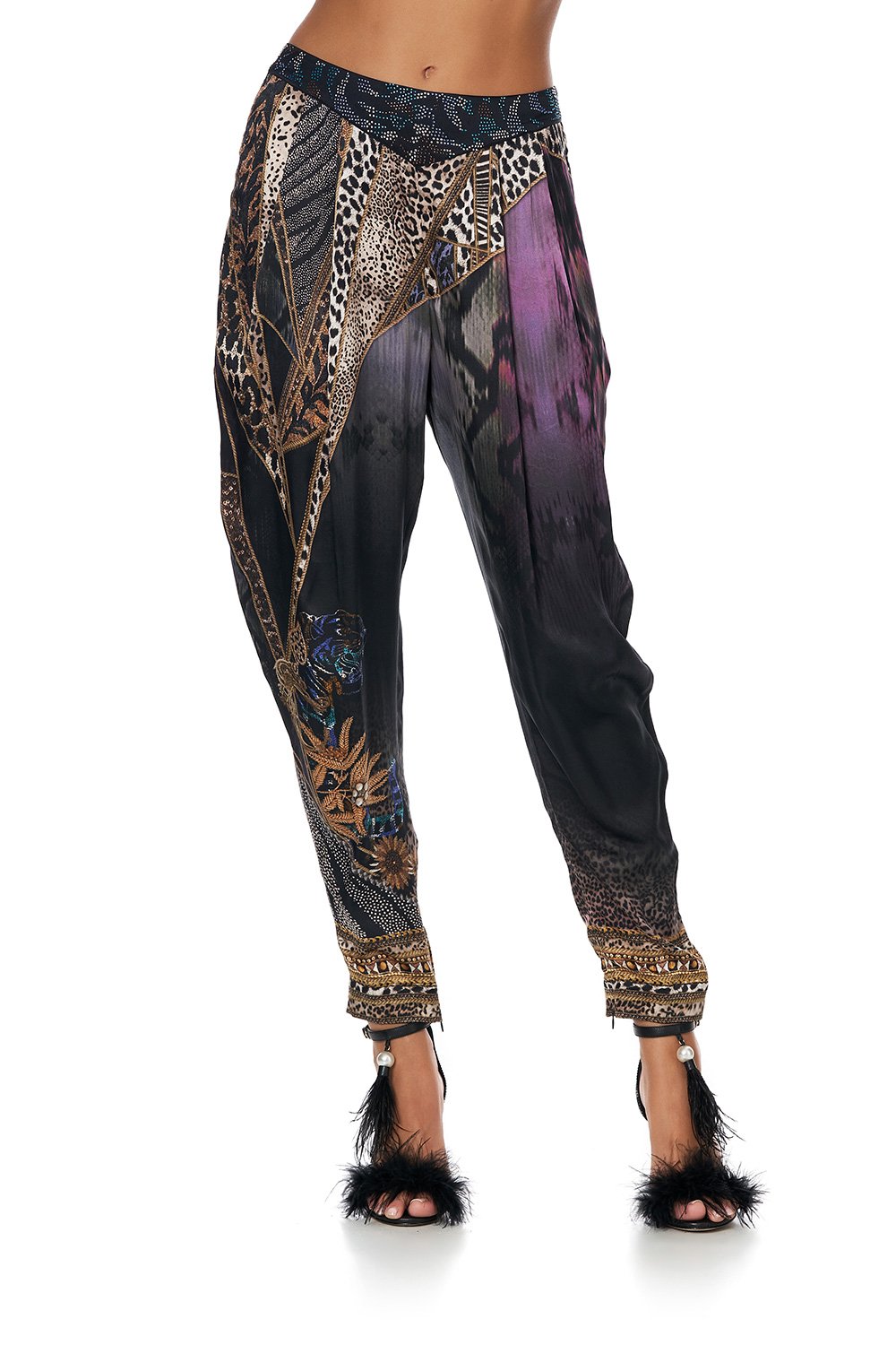 LOOSE PANT WITH DRAPED SIDE LADY STARDUST